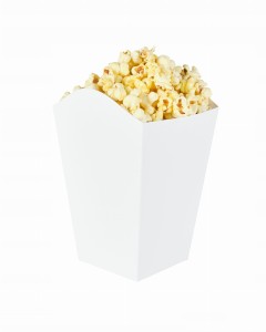 Pudełko Popcorn, biały, 8 x 8 x 16cm